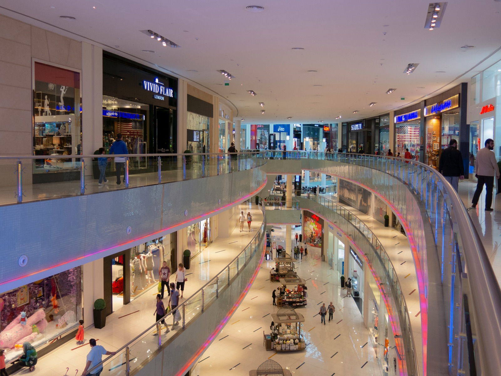 Galerie marchande d'un centre commercial